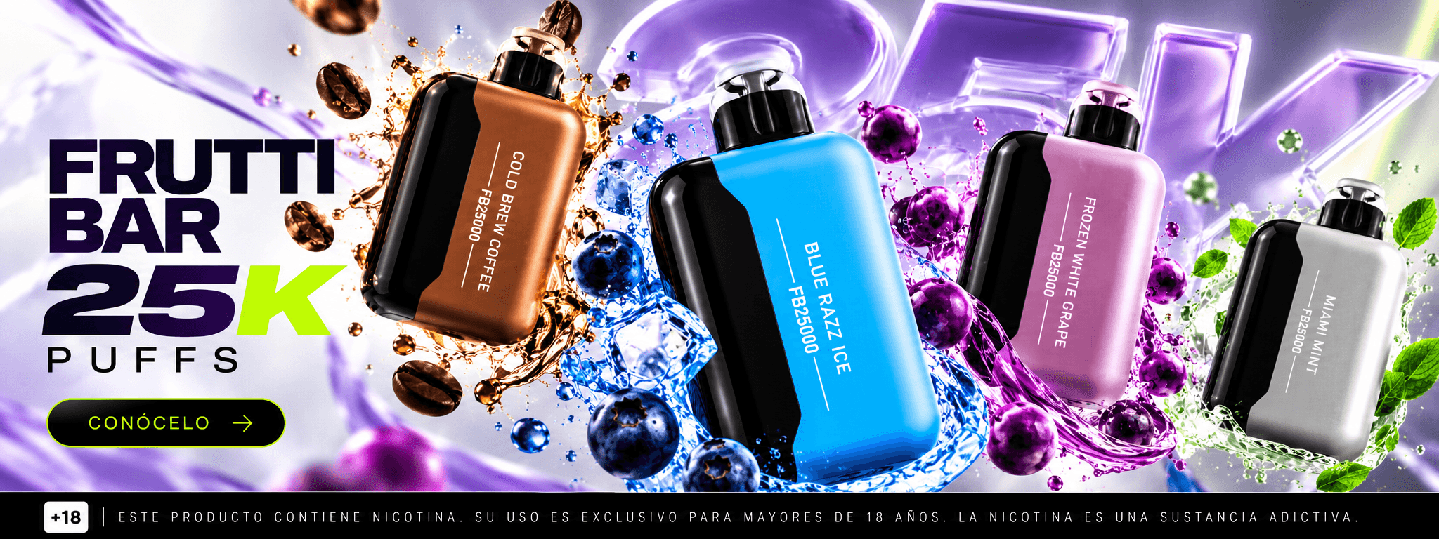 Frutti Bar FB25000 Vape Desechable 25000 Puffs