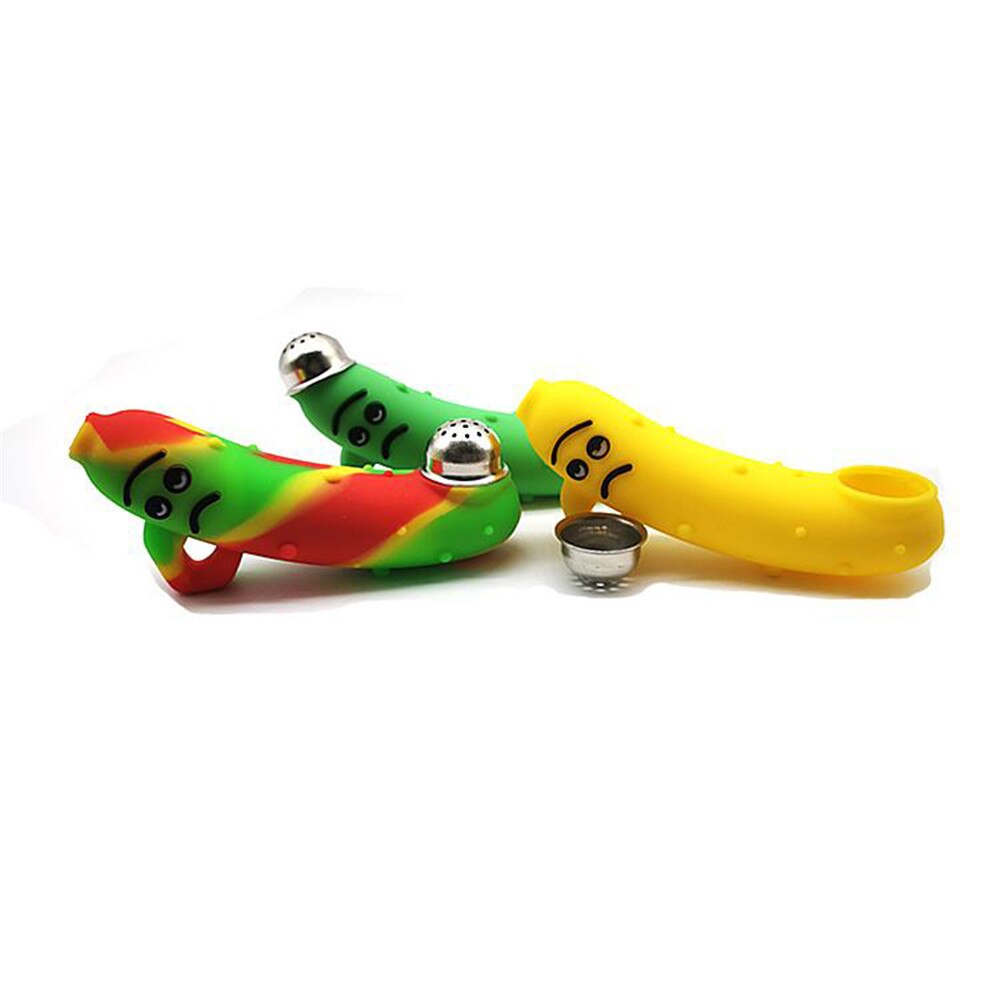 Pipa De Silicona Diseño Banana