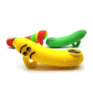 Pipa De Silicona Diseño Banana