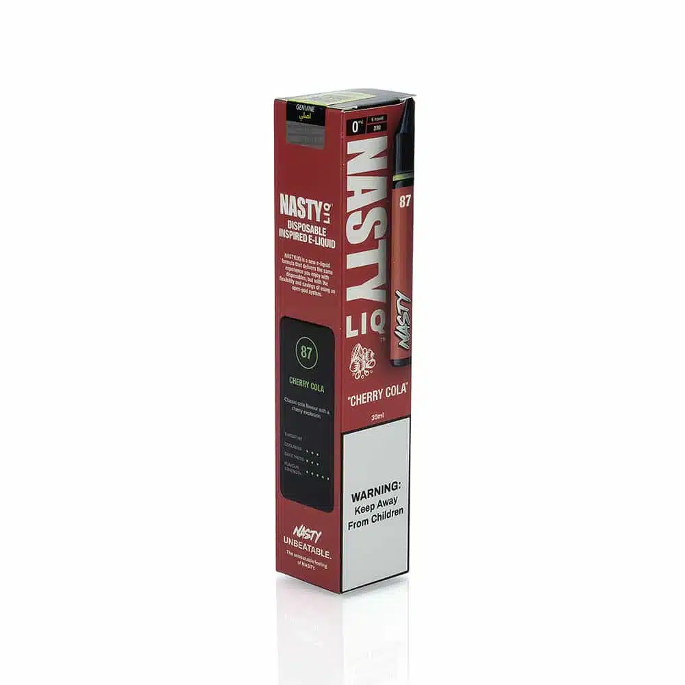 Nasty Juice Sal 30ML Sabor Esencia: LIQ Cherry Cola — ZigZaBoo Chile